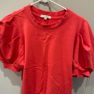 Z Supply coral short sleeve sweatshirt size medium.